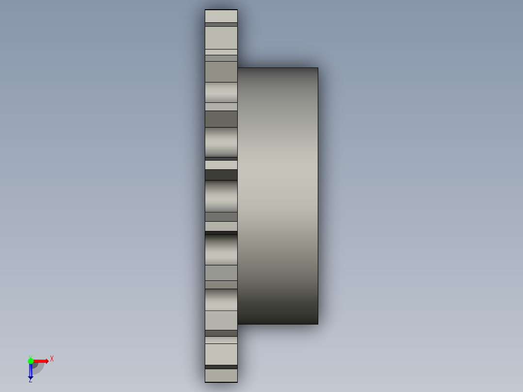 鏈輪惰輪EIS-X-3D多系列多零件图纸模型俯视图