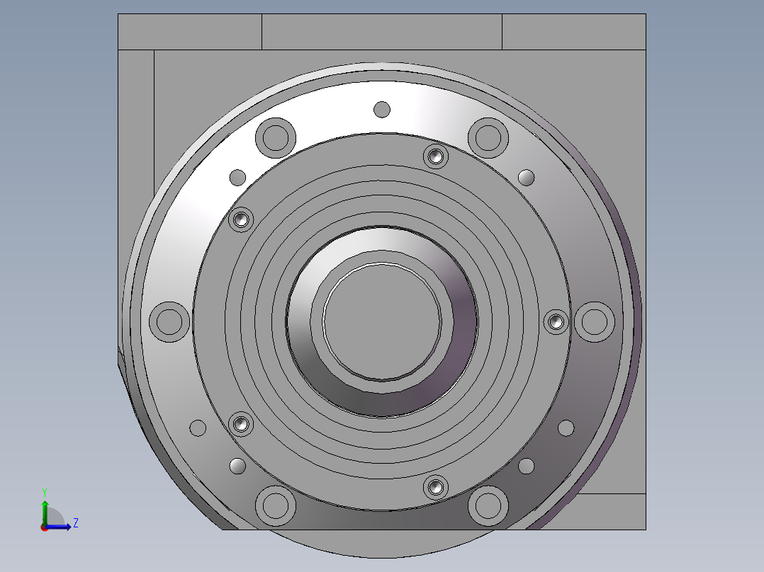 无心磨床驱动部分左视图