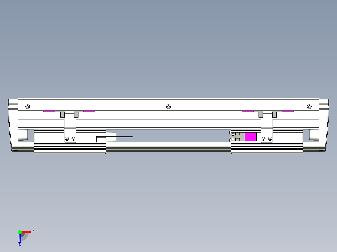 威洛博VL系列直线电机模组-2VL14S1-S150俯视图