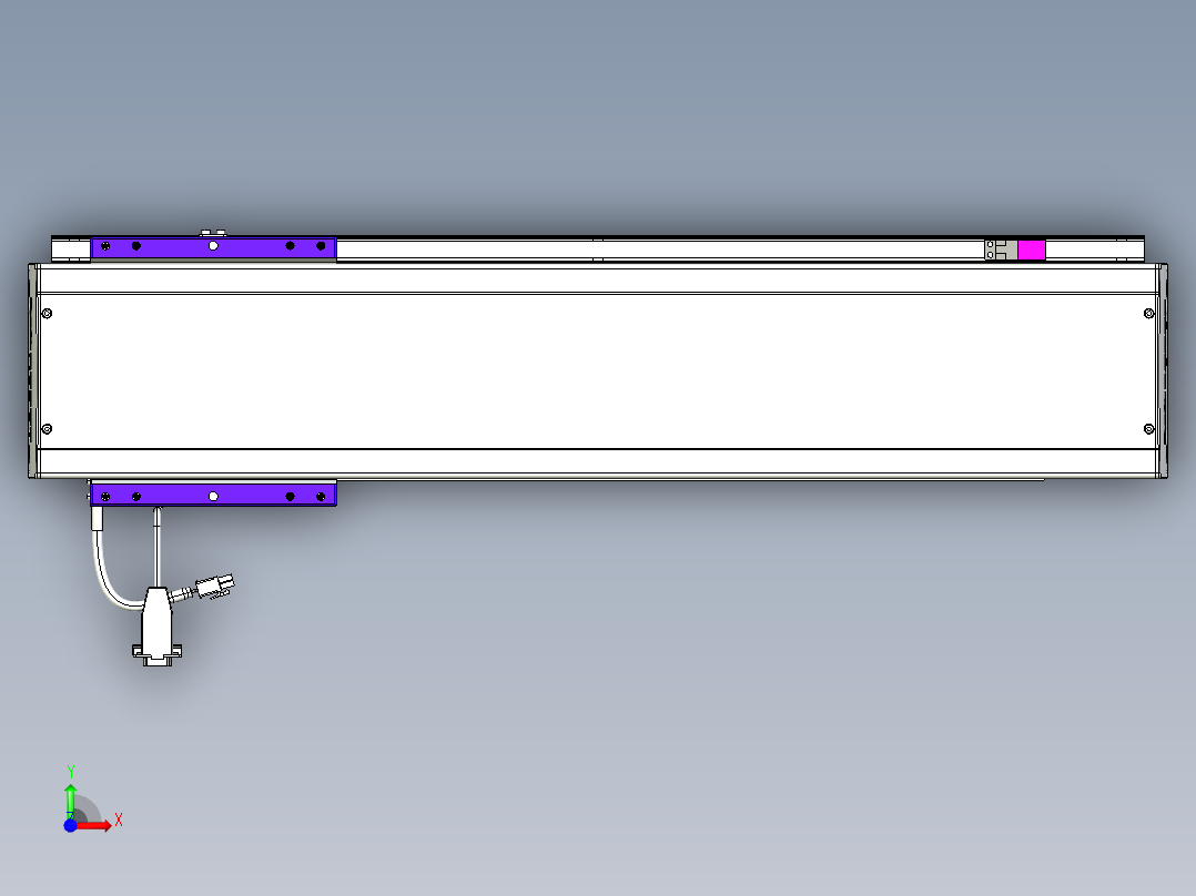 威洛博VL系列直线电机模组-VL14S2-S500前视图