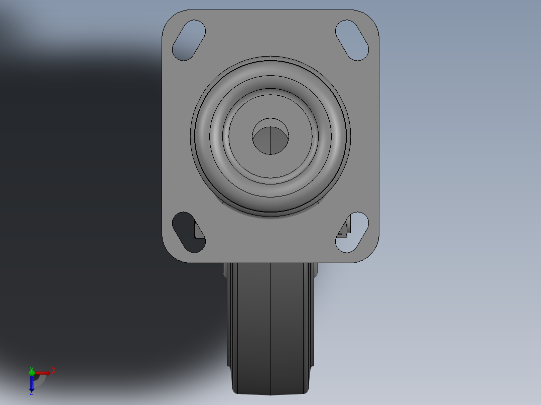 科顺脚轮Colson-3_00617_449俯视图