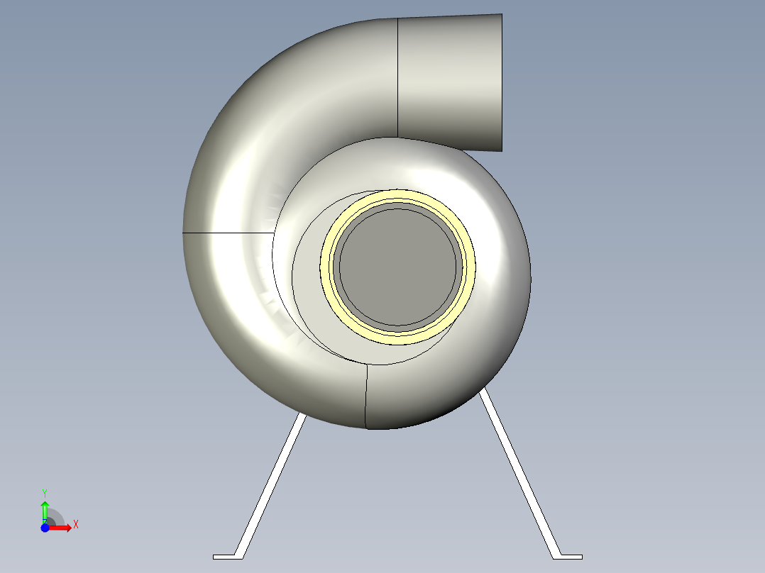 离心空气泵前视图
