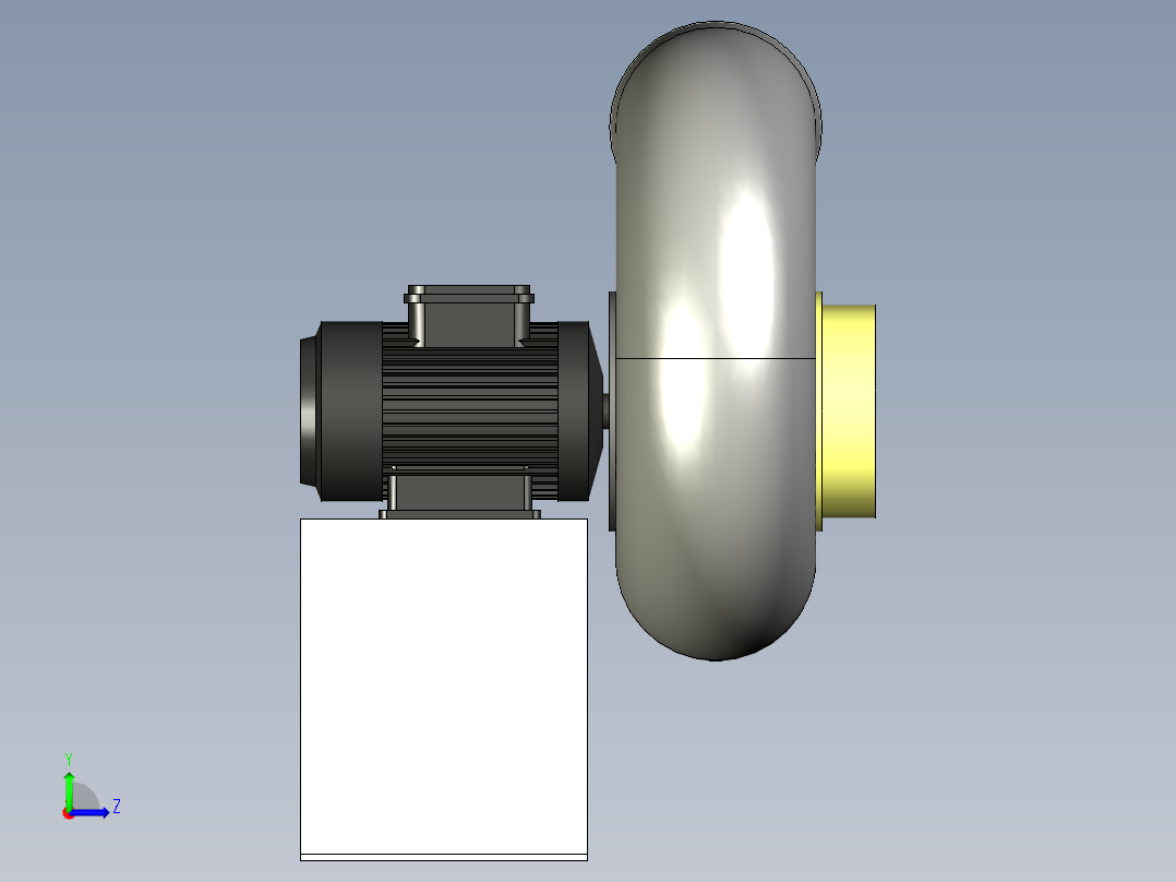离心空气泵左视图