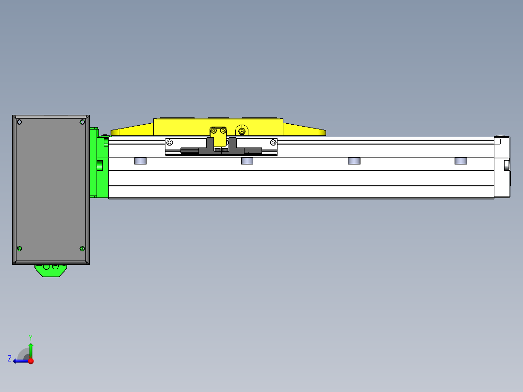 GTA内嵌同步带全封闭GTA12-RD-60步进右视图