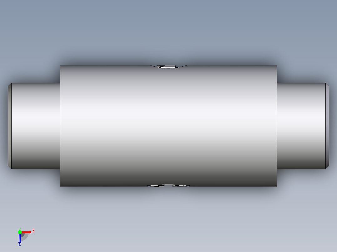 卡套式工业通用硬管接头EO_Weld_bulkhead_fitting_ESV12S71X俯视图