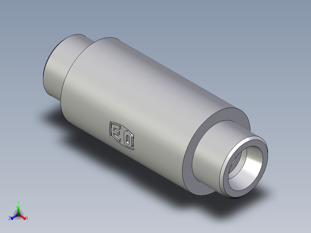 卡套式工业通用硬管接头EO_Weld_bulkhead_fitting_ESV12S71X正等轴测图