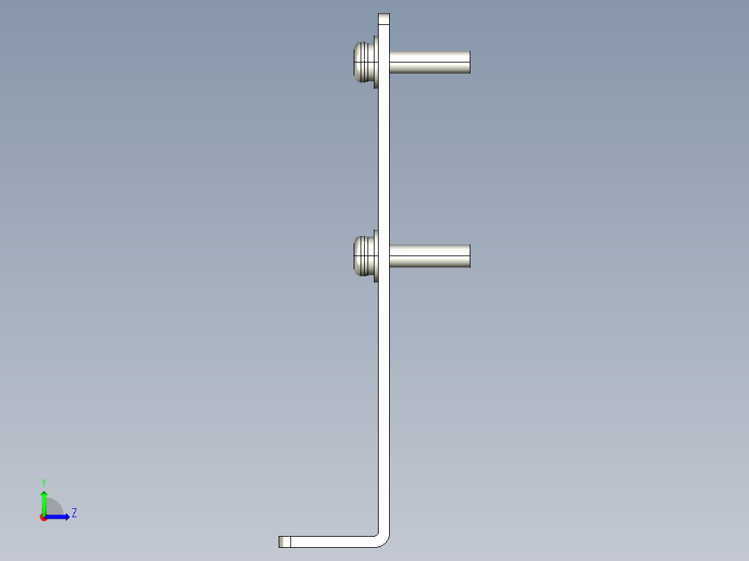 基恩士PZ-B02_kc图纸模型左视图