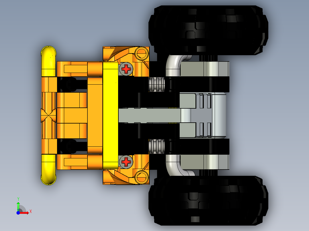 lego-42135-monster-jam-el-toro-loco.1-乐高玩具赛车前视图