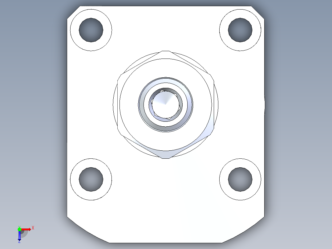 KOSMEKLT0400-GL-Y45多系列多零件图纸模型多系列多零件图纸模型俯视图
