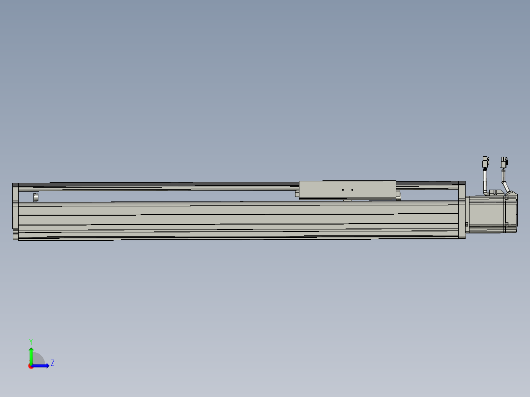 东锦丝杆传动-直线滑台模组DH210-C-L10-S550-BC-P750W-C3左视图