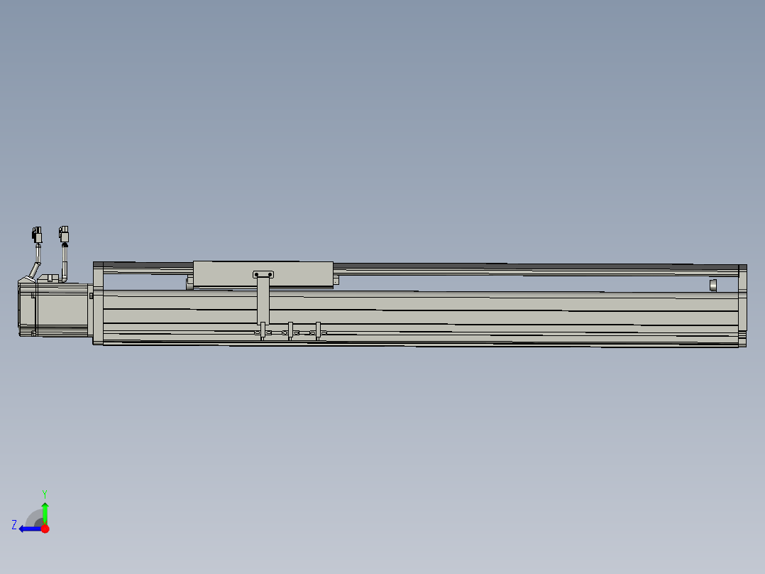 东锦丝杆传动-直线滑台模组DH210-C-L10-S550-BC-P750W-C3右视图