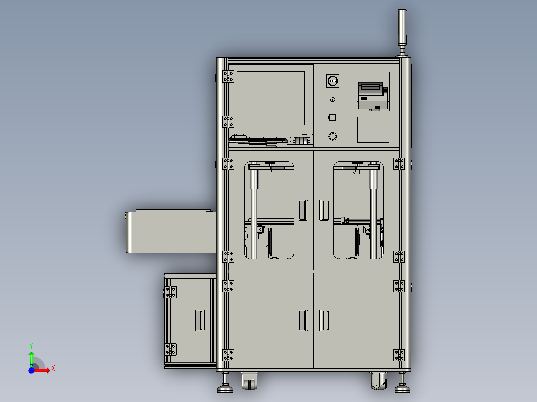 串联电路测试机step前视图