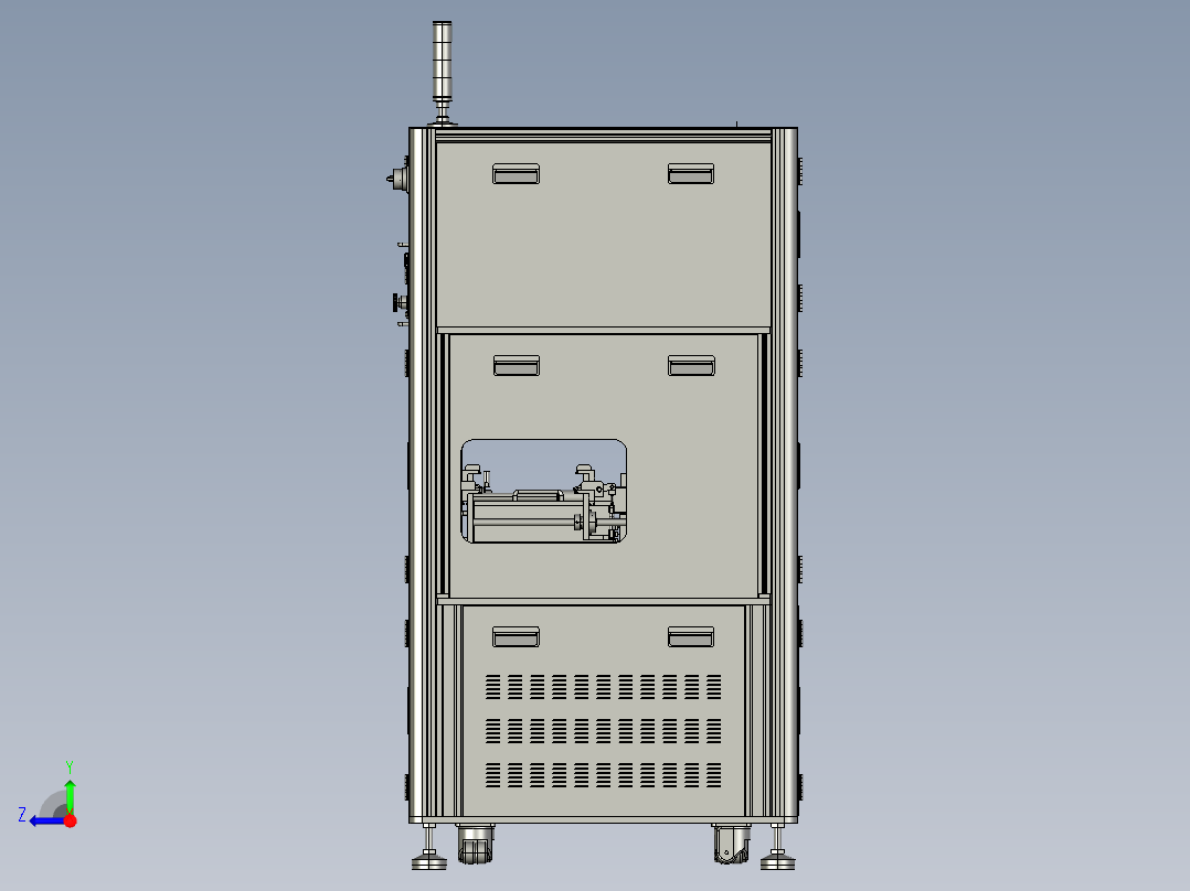 串联电路测试机step右视图