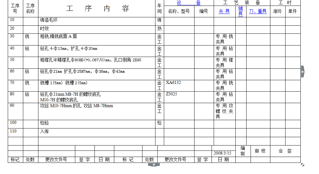 机械毕业设计-左支座工艺工装设计