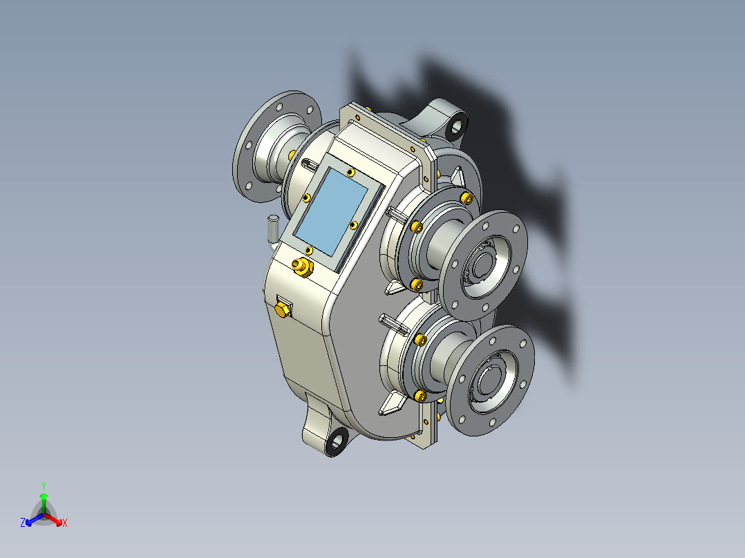 扭矩分配器一级斜齿轮箱