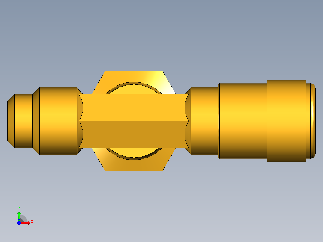 检修阀系列图纸前视图