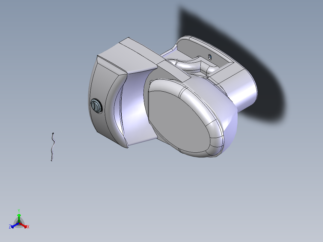 马桶无参三维正等轴测图