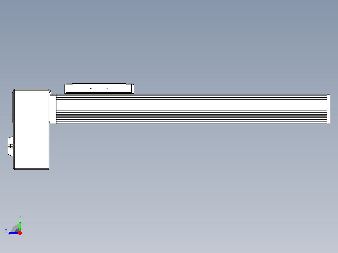 同步带全封闭直线模组TPA-HCB-105D-90-L300-RP-C-P20-N3右视图