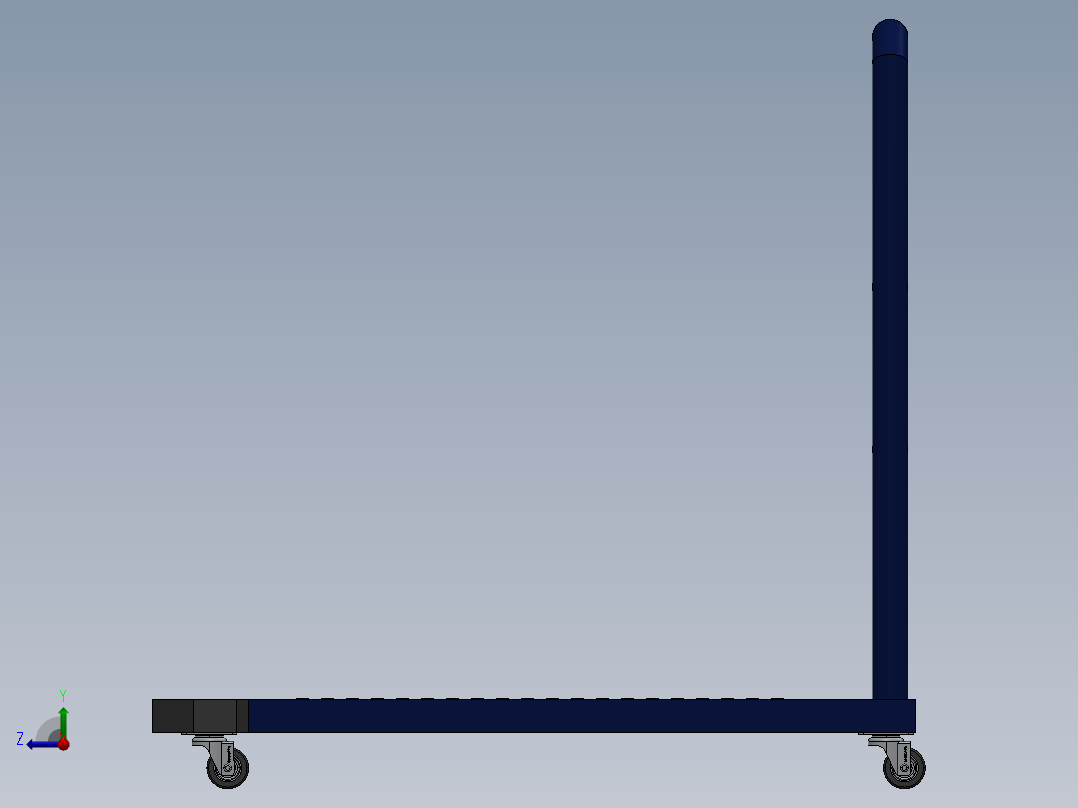 平板推车右视图