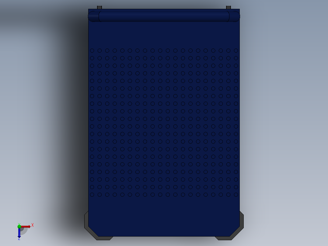 平板推车俯视图