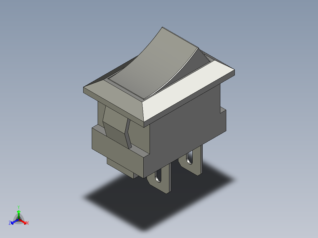 开关萨克拉开关正等轴测图