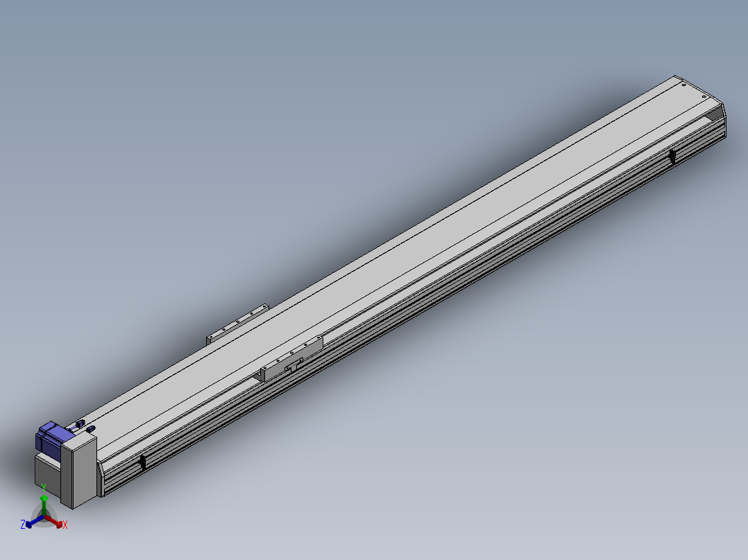 精密模组MT220-L150-2100-RU-M75-C4正等轴测图