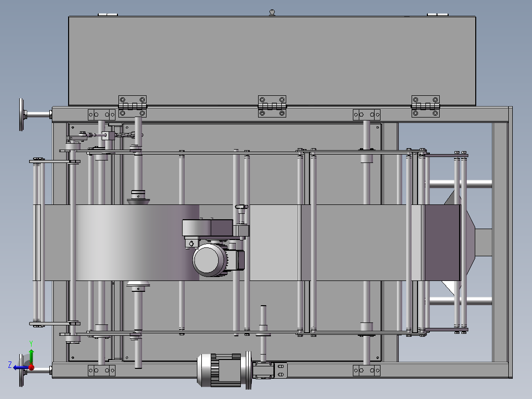 立式包装机三维模型右视图