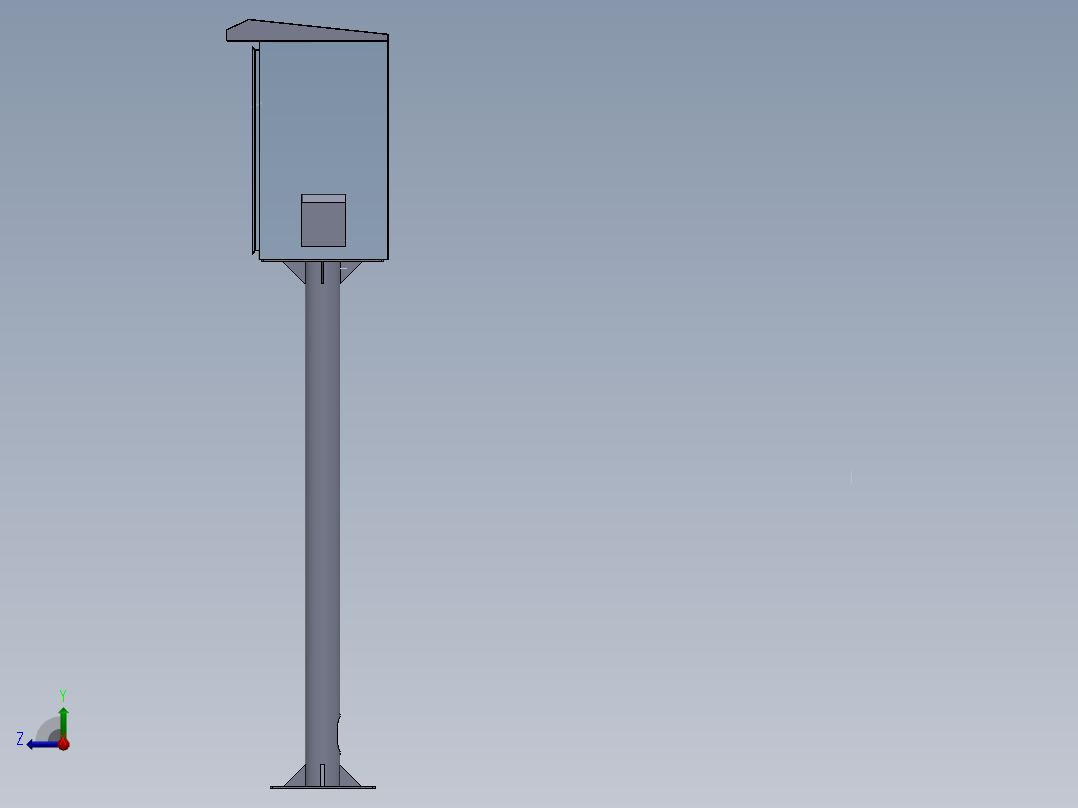 户外仪表箱右视图