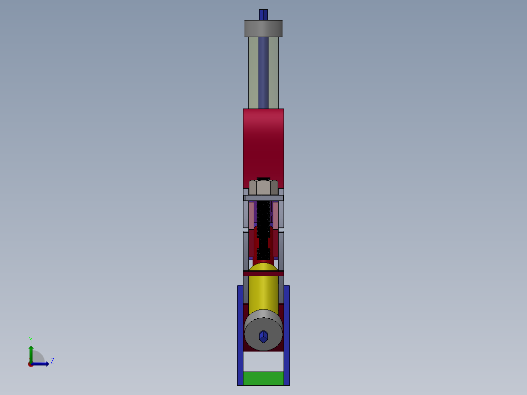 环形定位机构左视图