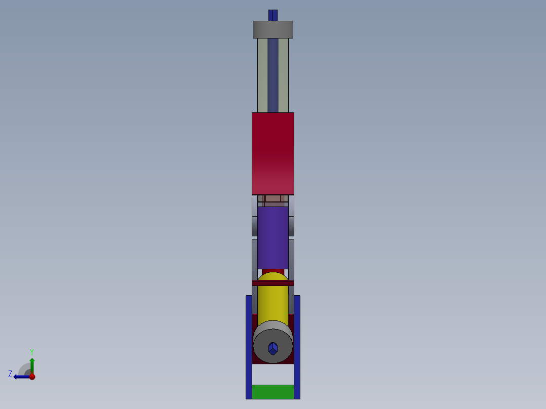 环形定位机构右视图