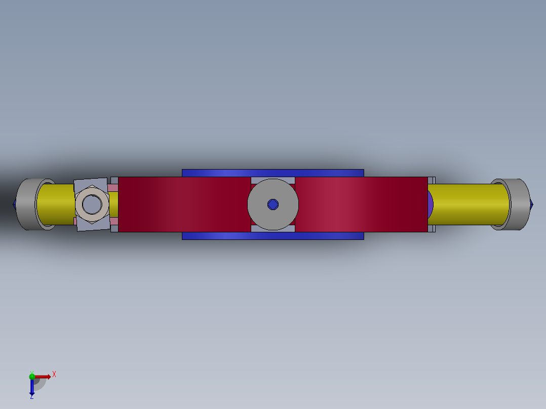 环形定位机构俯视图