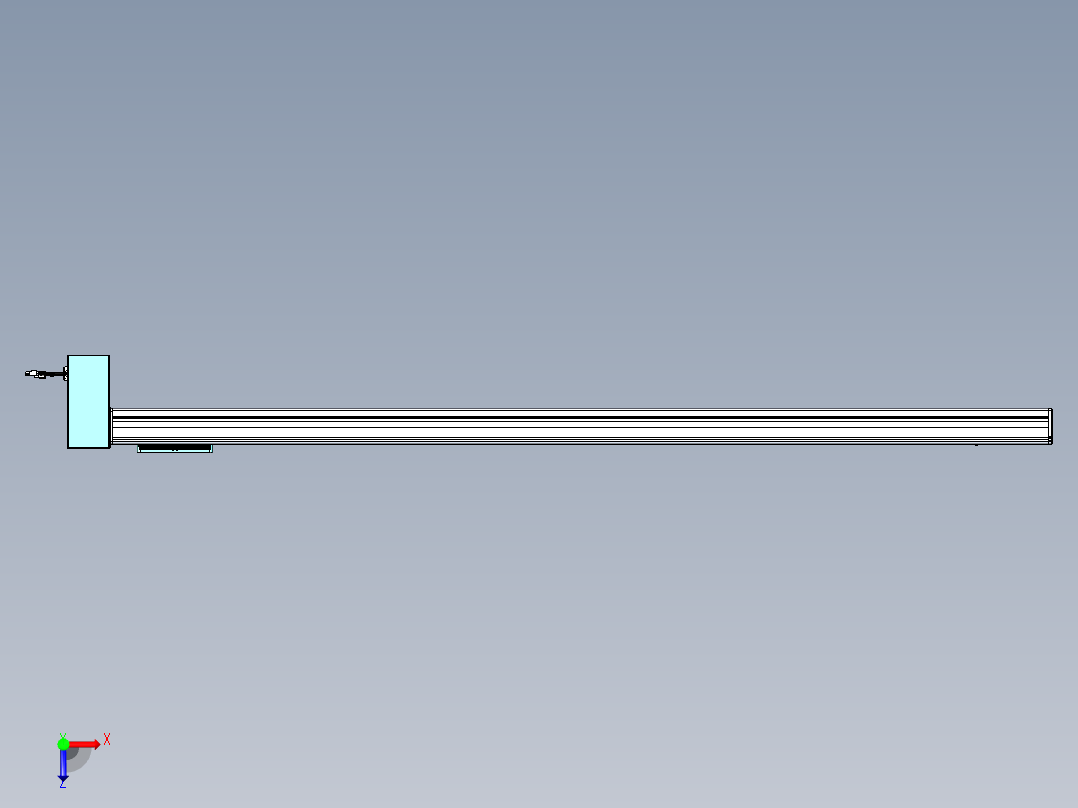 威洛博VBC同步带传动一无尘环境VBC14-L45-S1700-BRD-ZP75-C3俯视图