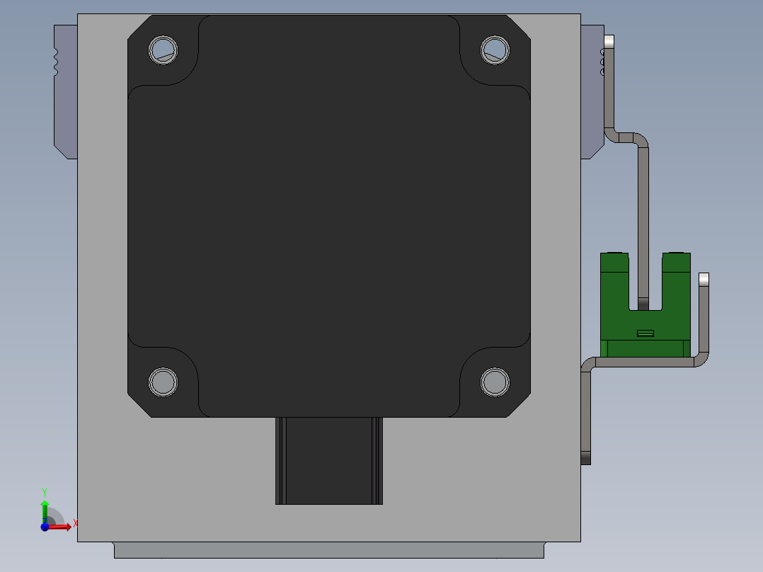 电动滑台模组SDM75直连模型前视图