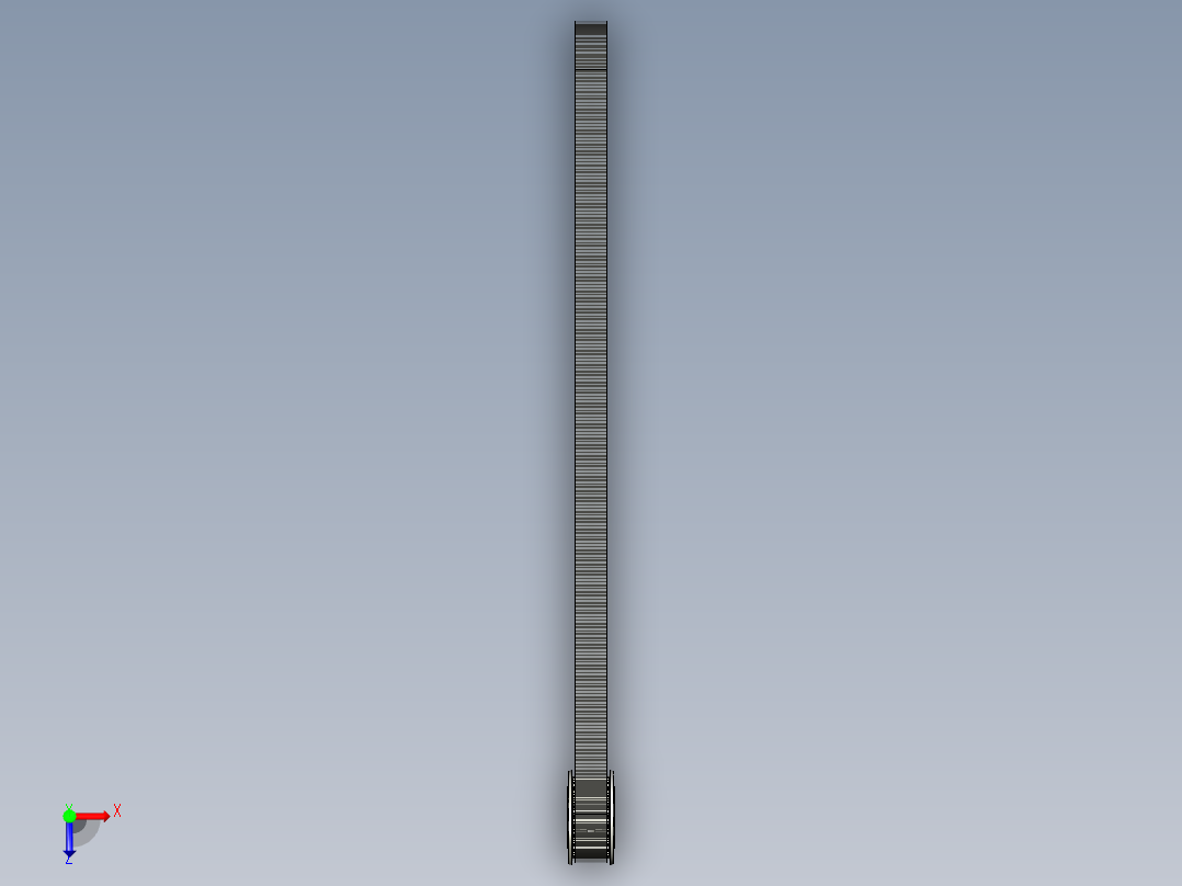 一种丁胞传热管滚压成型装置设计图纸俯视图