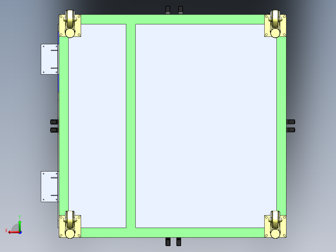 汽车连接器伺服折弯设备后视图