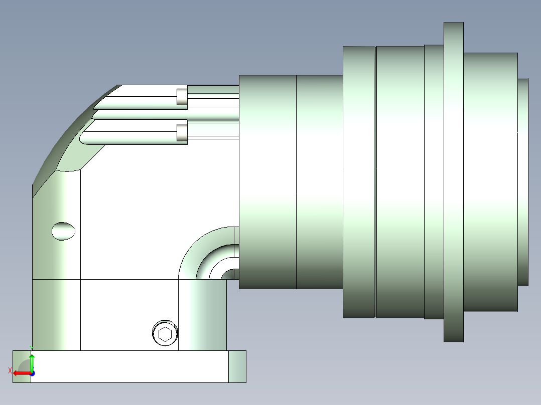 直齿ZPLH200-L3 35-114.3-200-M12.stp后视图