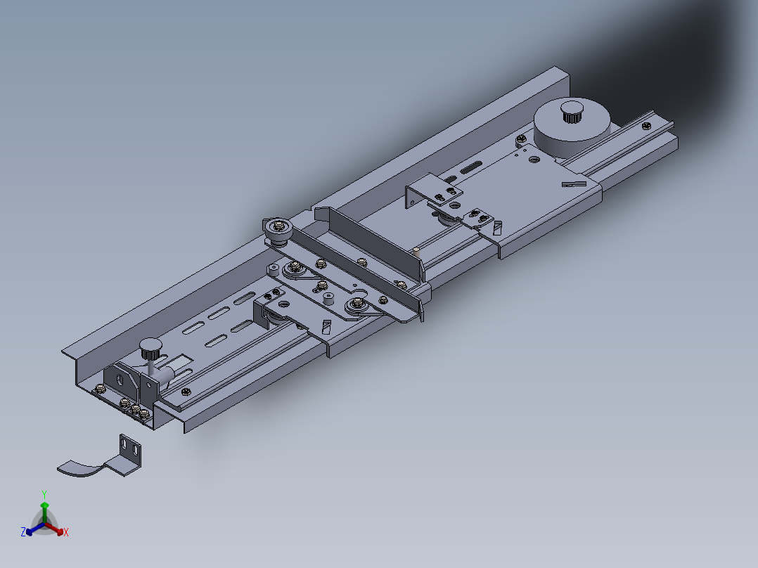 陈天宇-完成三维建模（完成模型电梯层门的建模）正等轴测图