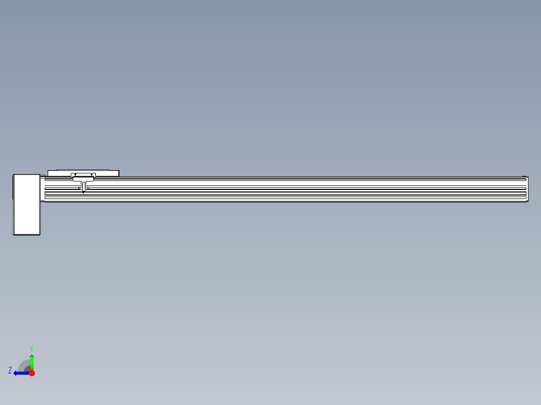 同步带全封闭直线模组TPA-HCB-120D-90-L950-RP-Y-P40-N3右视图
