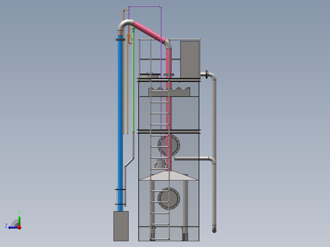 无阀滤池-30Tsw16可编辑右视图