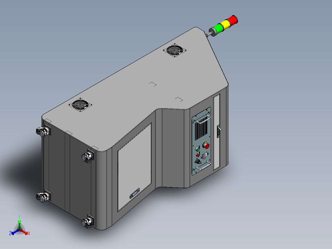 操作控制台新款A正等轴测图