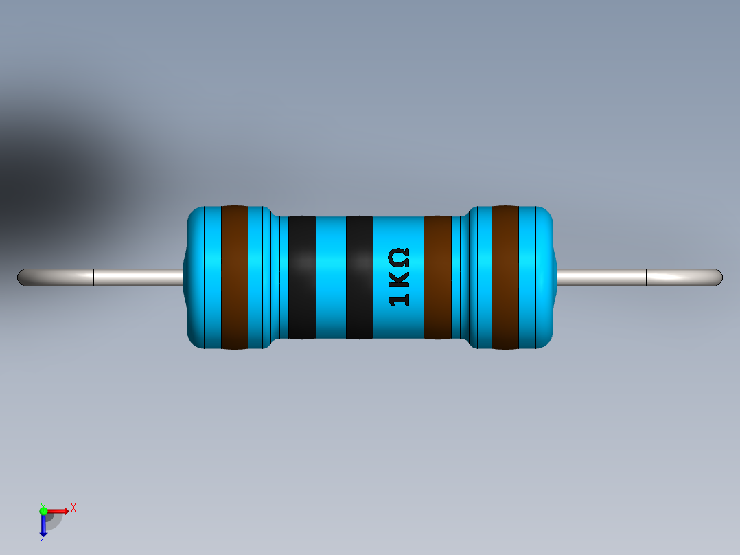 电容器 二极管 电阻器-Resistor 1K Ohm 1 Watt