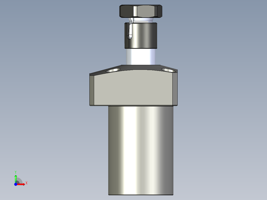 KOSMEKLHS0400-SR-Y45多系列多零件图纸模型前视图