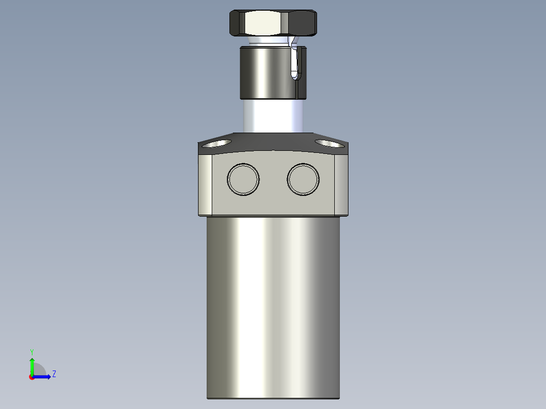 KOSMEKLHS0400-SR-Y45多系列多零件图纸模型左视图