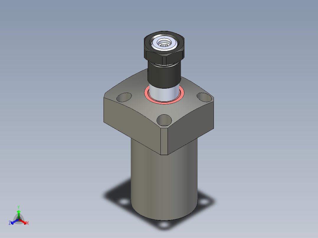 KOSMEKLHS0400-SR-Y45多系列多零件图纸模型正等轴测图