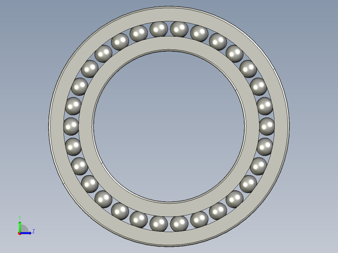 深沟球轴承16010左视图
