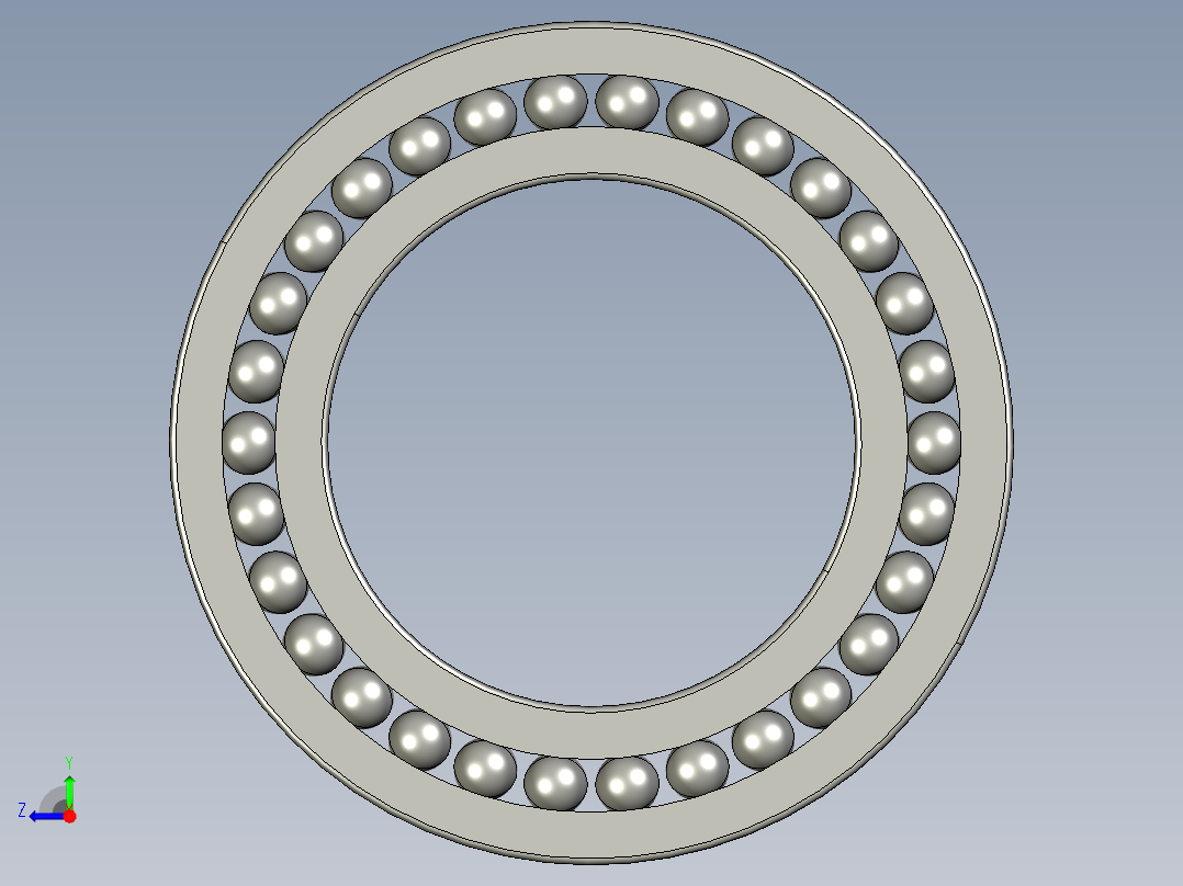 深沟球轴承16010右视图