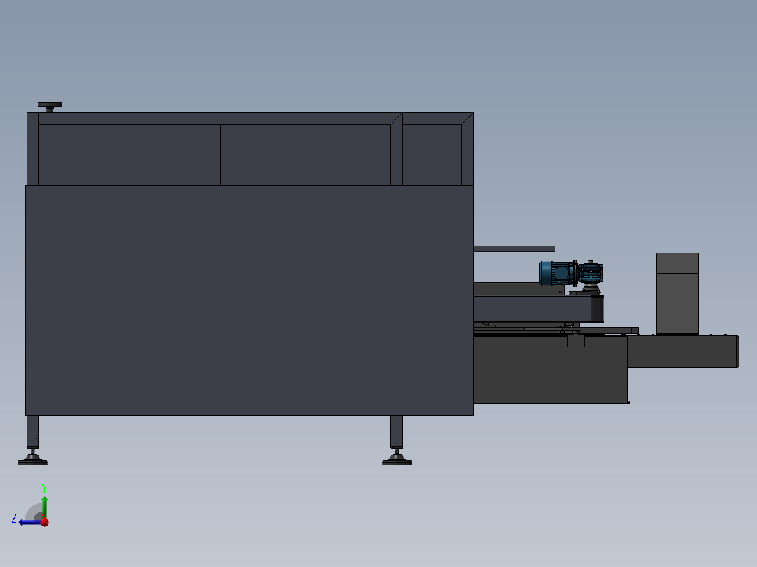 纸箱成型机右视图