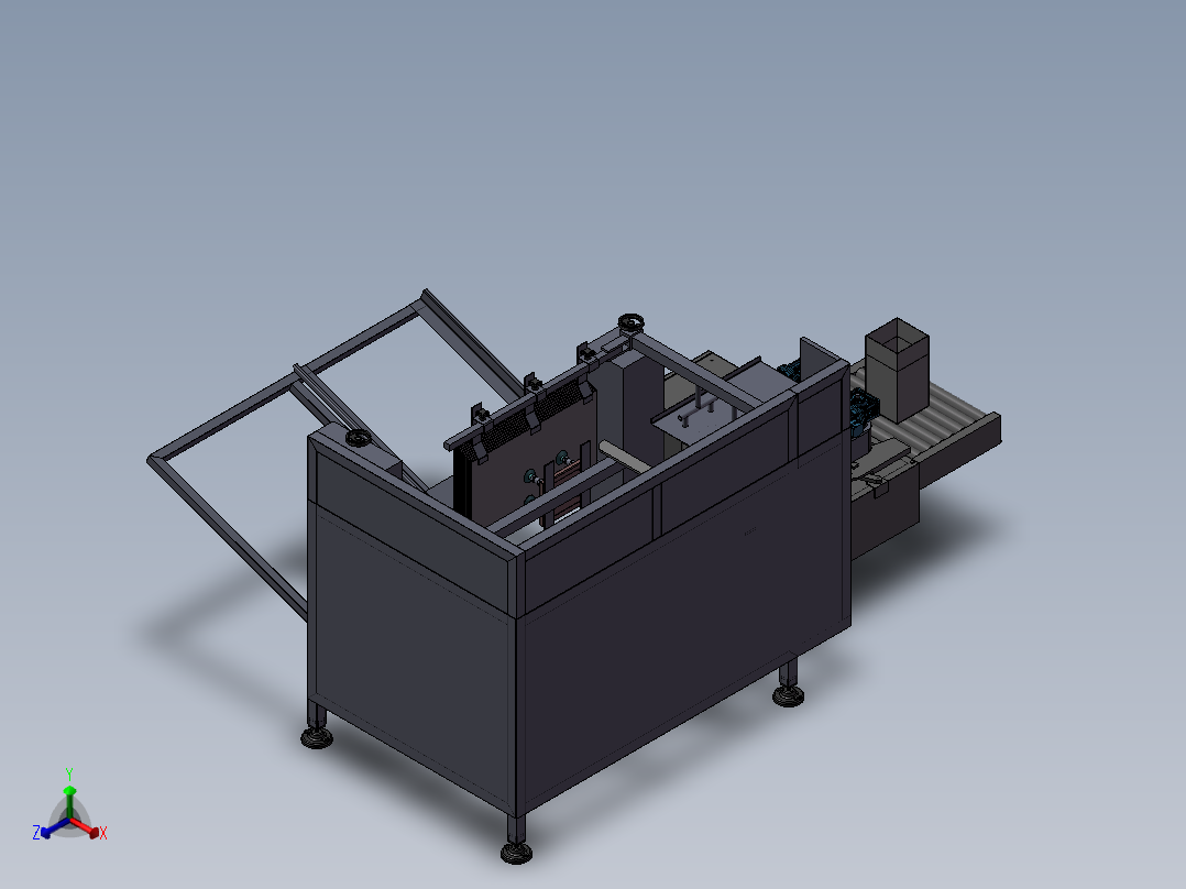 纸箱成型机正等轴测图