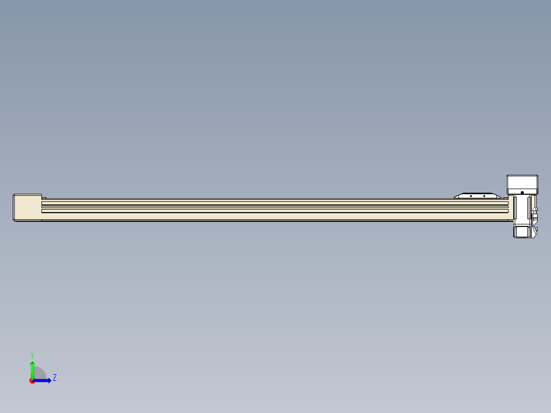 同步带全封闭直线模组TPA-HCB-65S-90-L850-ML-C-P10-N3左视图