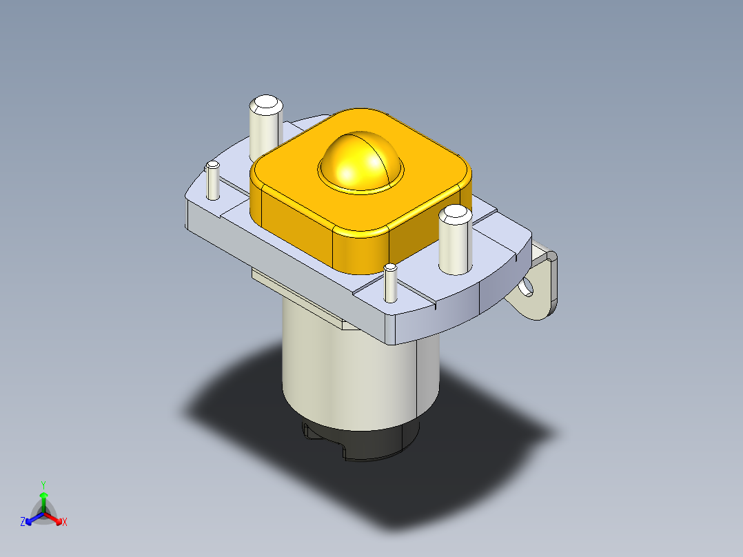 接触器KM-400正等轴测图